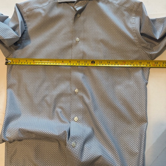 Eton Men's Slim Fit Patterned Shirt - Gray - Picture 9 of 9